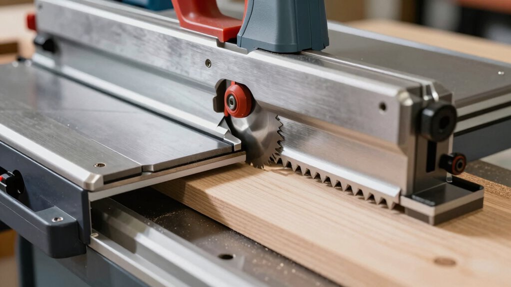 adjust blade and fence