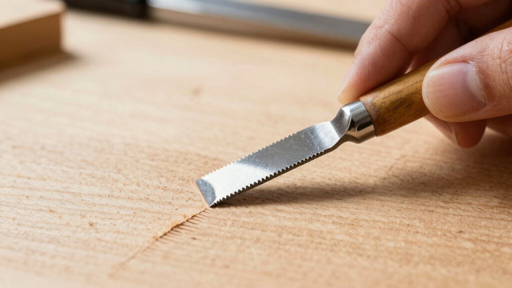 adjust blade angle and technique