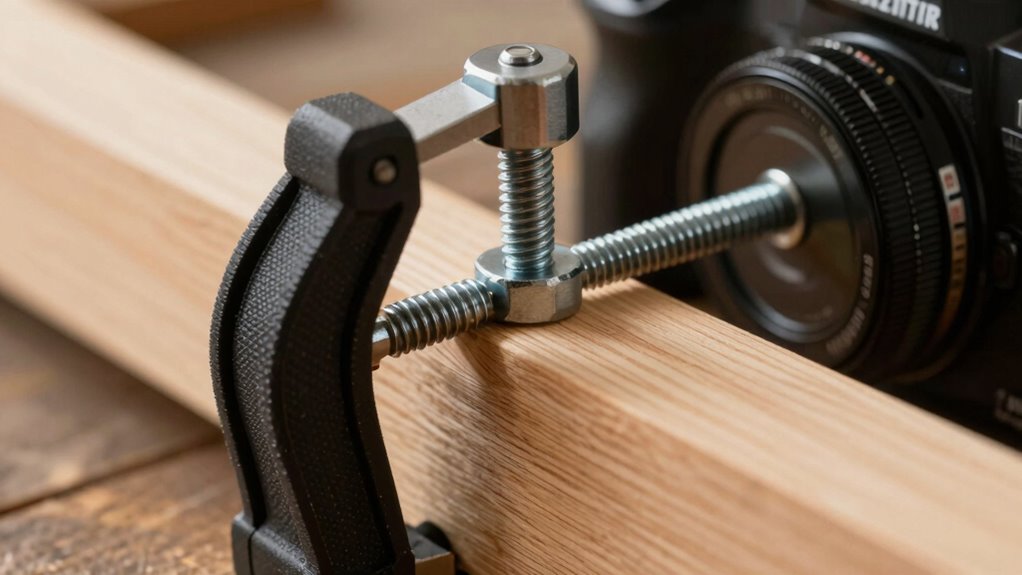 adjust clamp pressure carefully