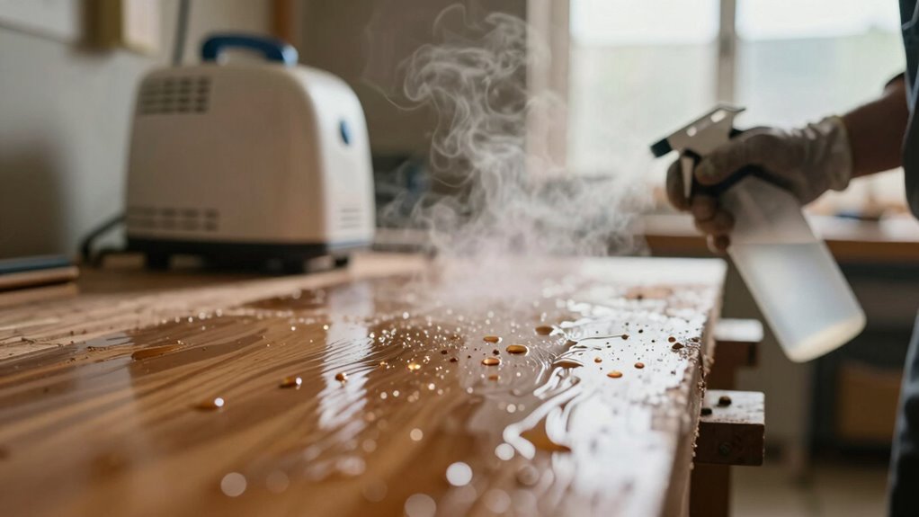 adjust spray and environment