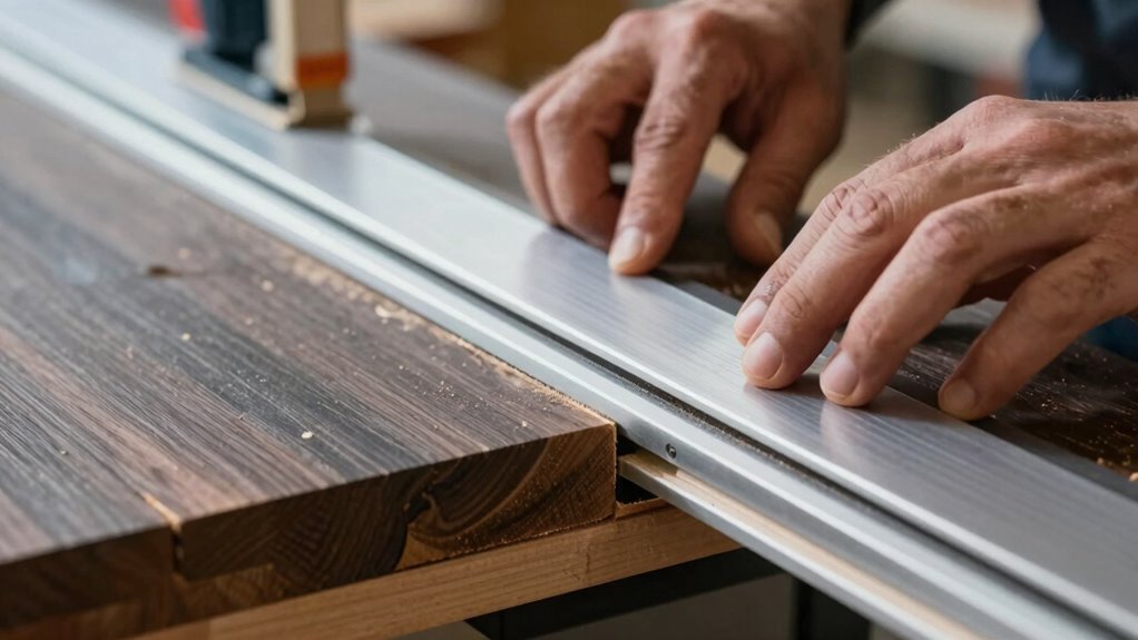 align fence with straight edge