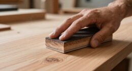 apply minimal pressure sanding