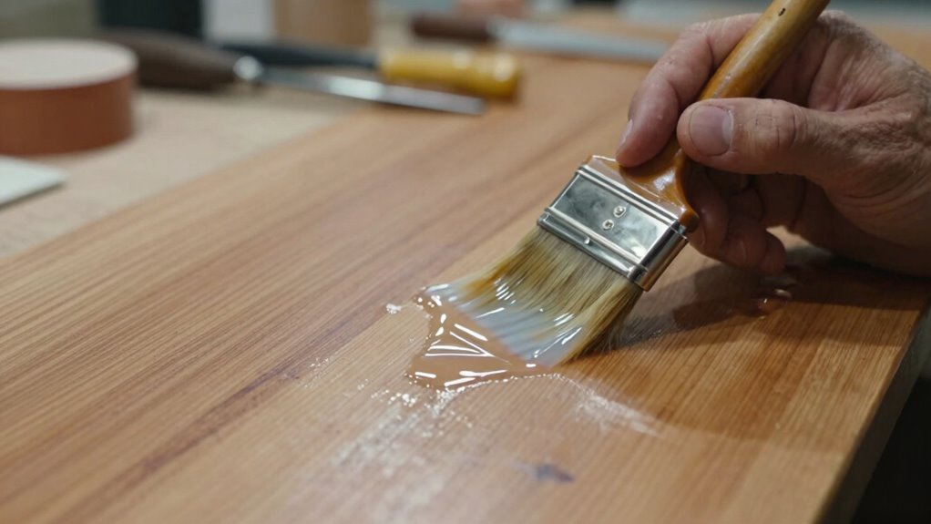 applying varnish without smudges