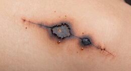 burn marks on injuries