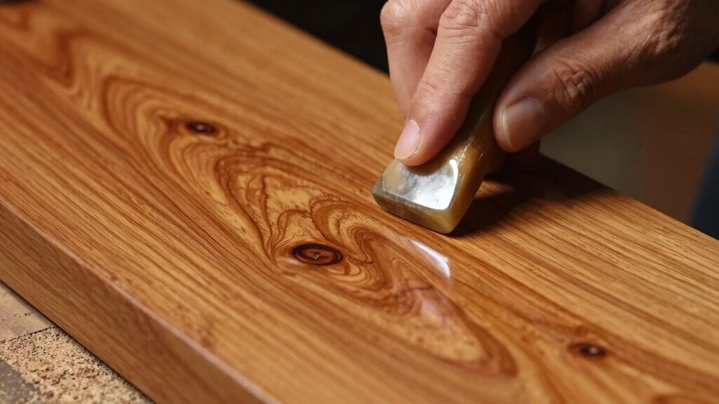 burnishing creates smoother wood
