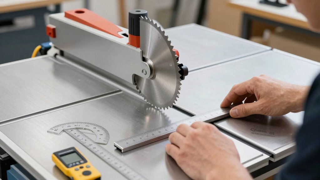 calibrate for precise miter cuts