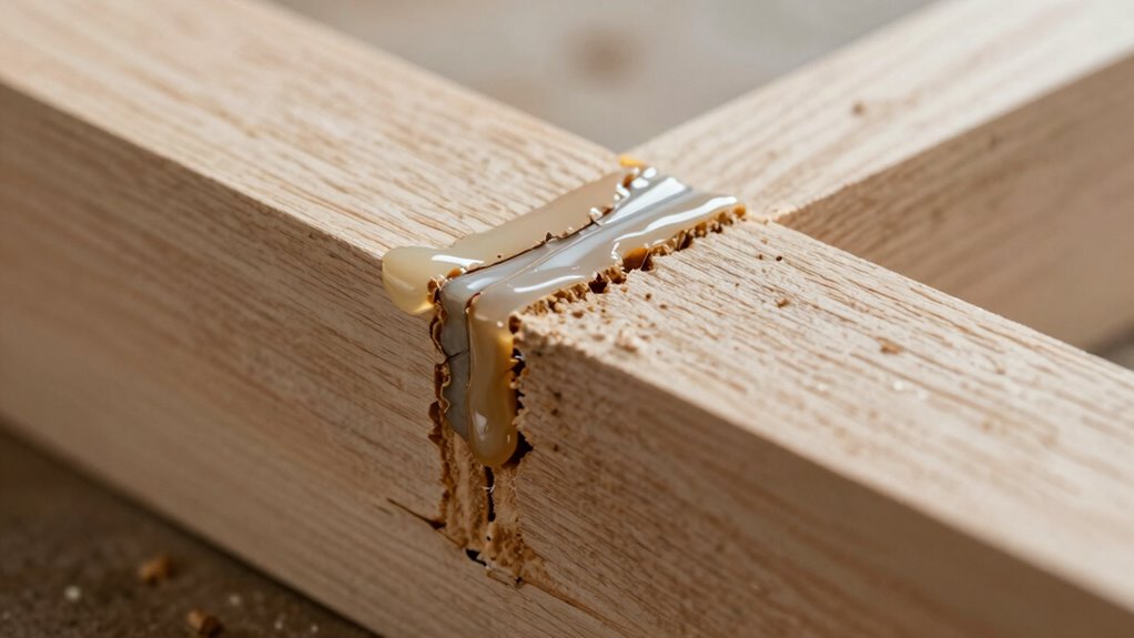 check adhesive application technique