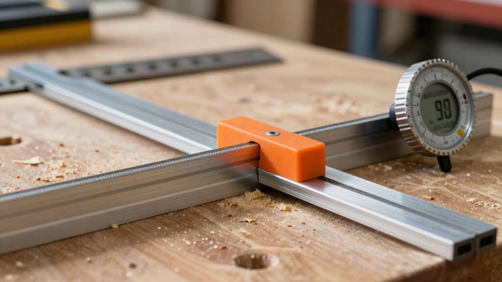 check blade alignment carefully