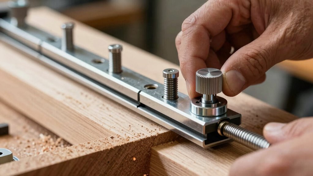 check blade and guides