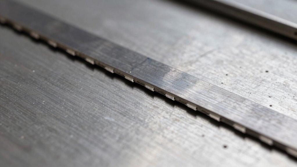 check blade for damage