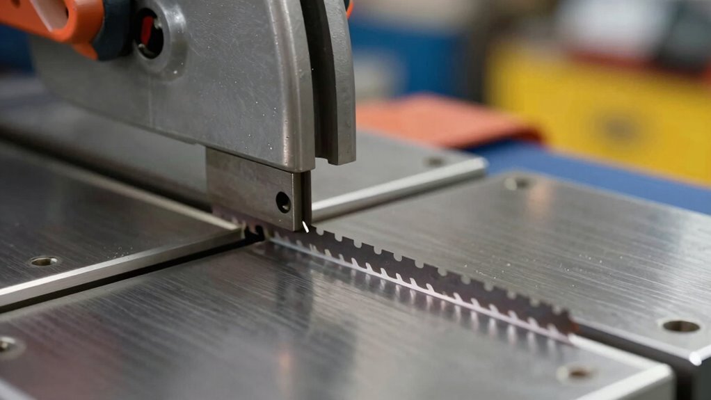 check blade lubrication and tension