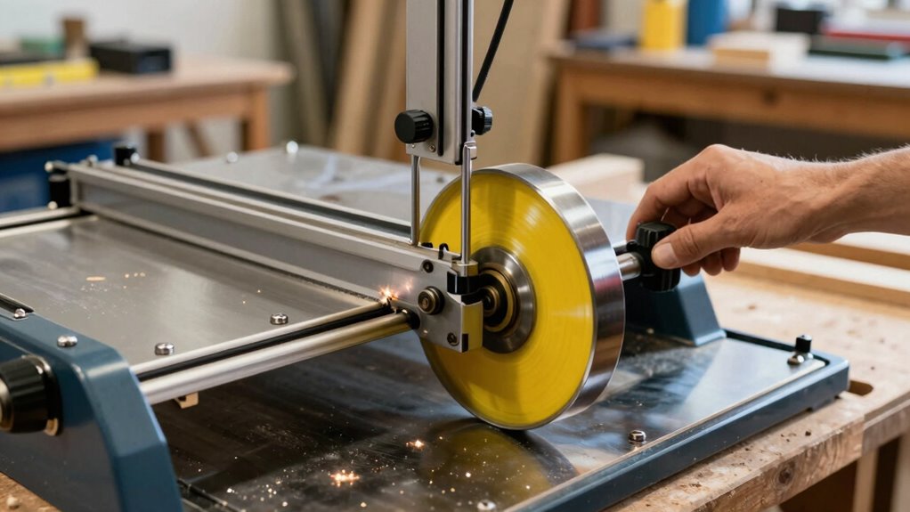 check blade tension regularly