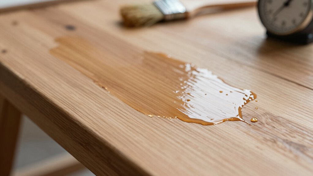 check finish dryness before handling