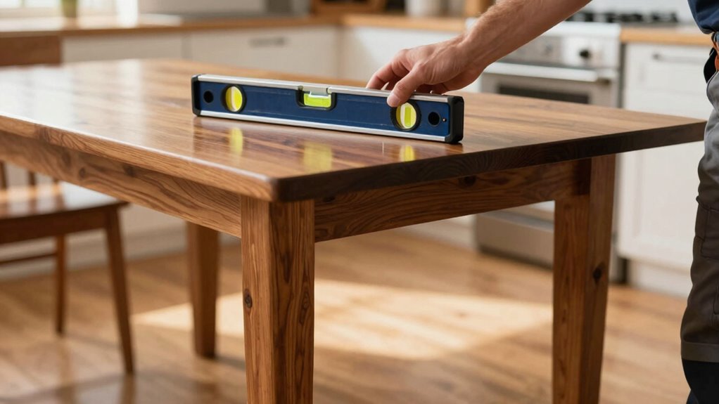 check tighten level stabilize