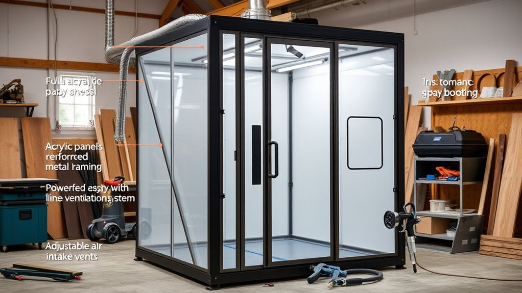 choosing portable woodworking spray booth