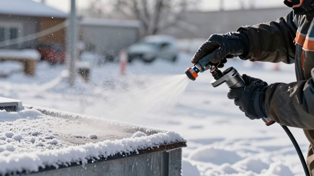 cold weather spray application