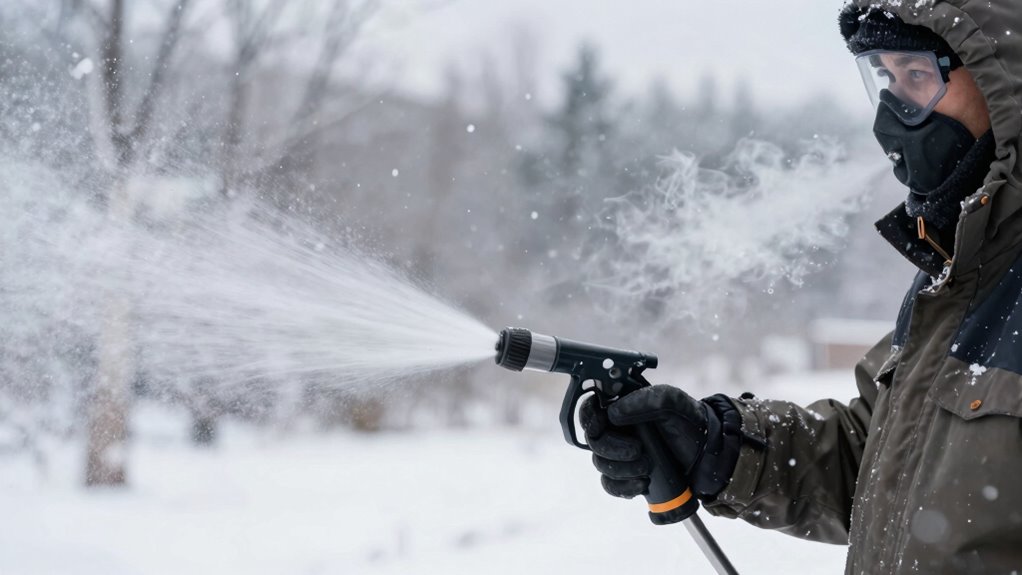 cold weather spraying issues