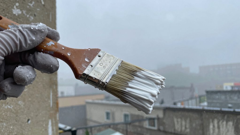 cold weather thickens finish