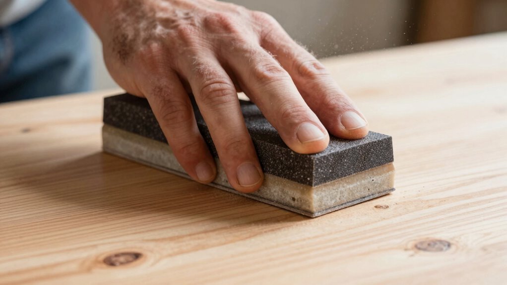 consistent careful sanding technique