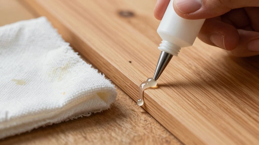 control glue application properly