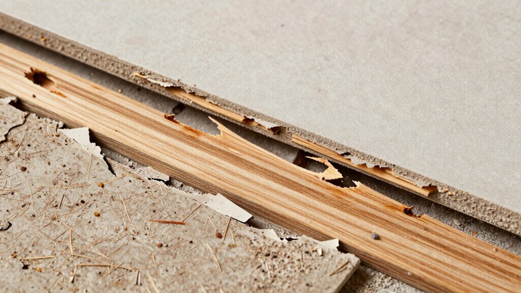 cross grain tile removal