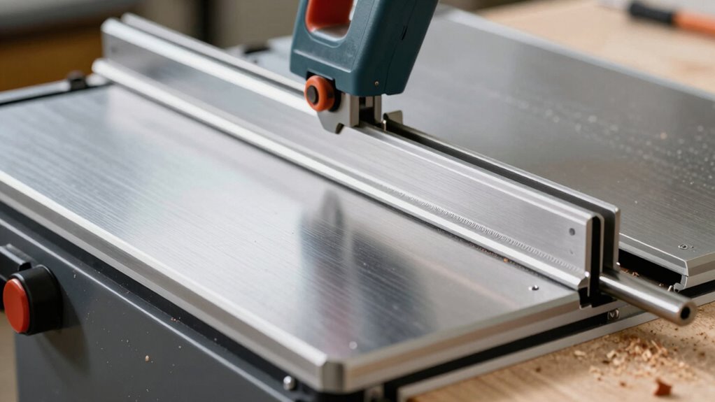 ensure fence blade alignment