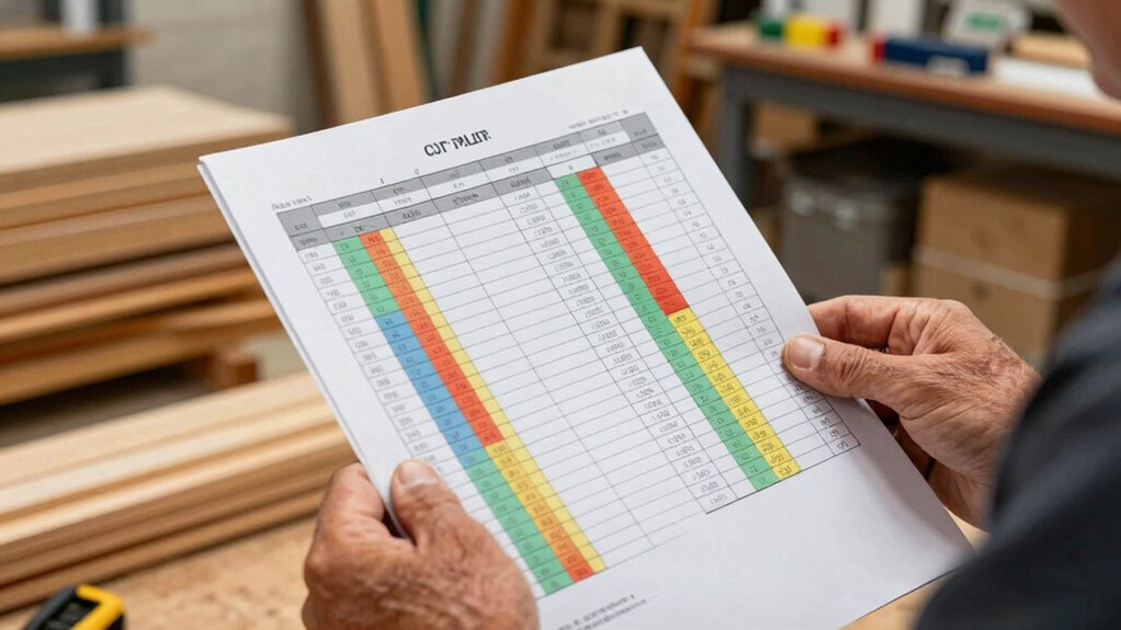 essential parts of cut list