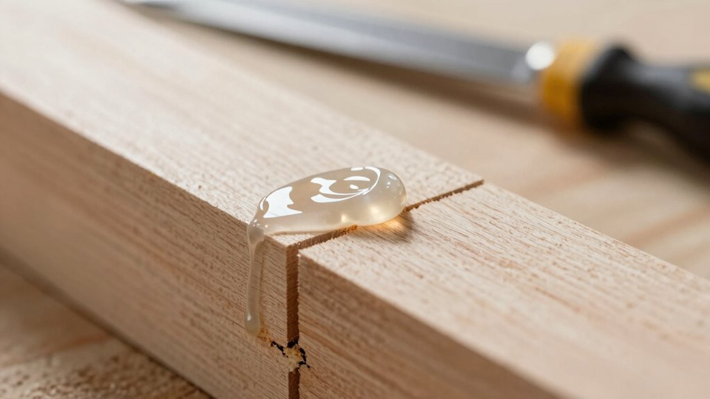 even glue application prevents starvation