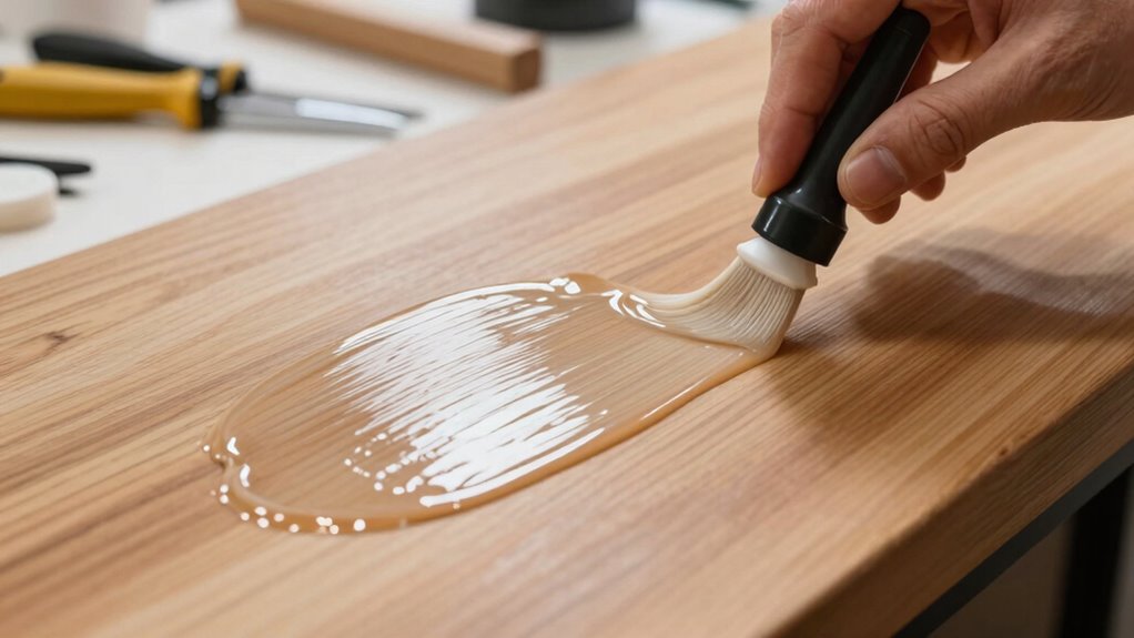 even seamless stain application