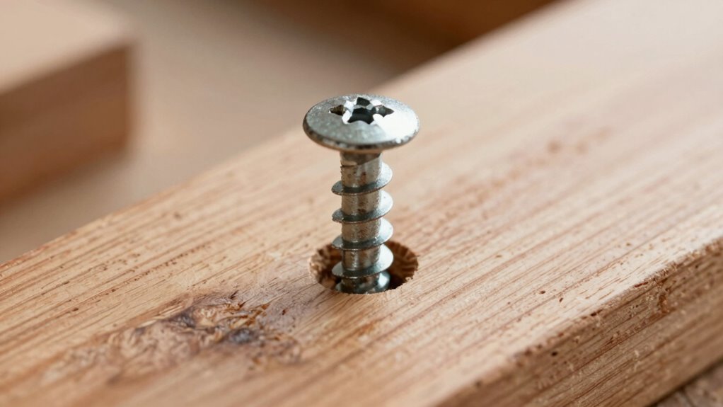 flush screw countersinking technique