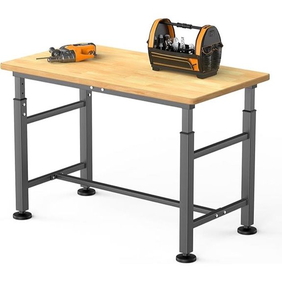 heavy duty adjustable workbench