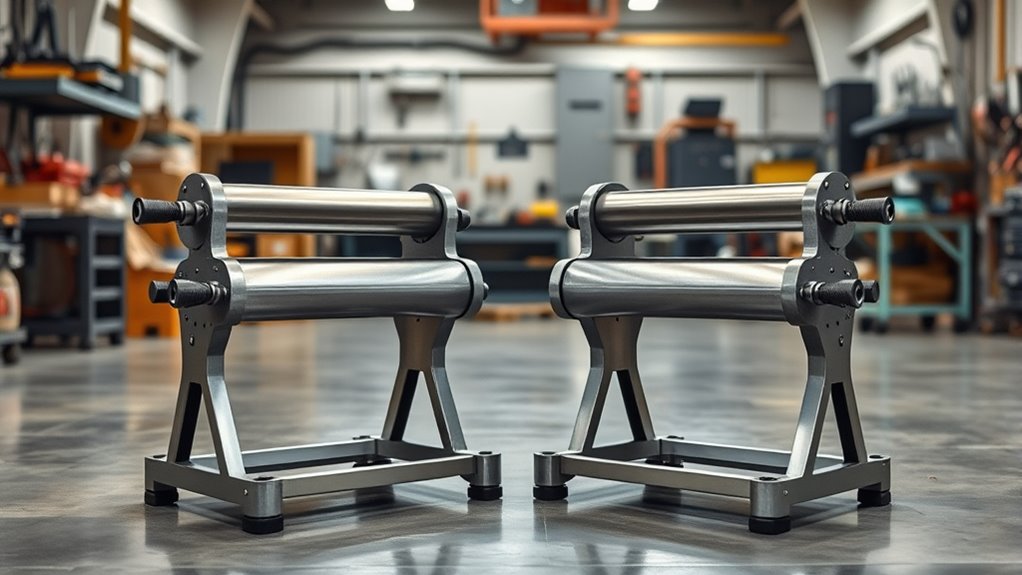 heavy duty roller stand features