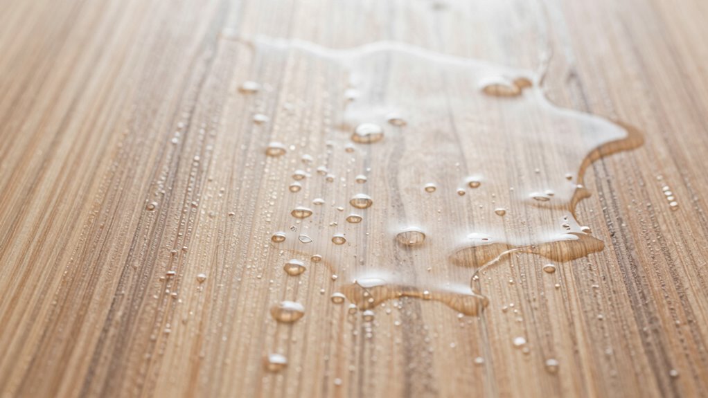 humidity causes trapped vapor buildup