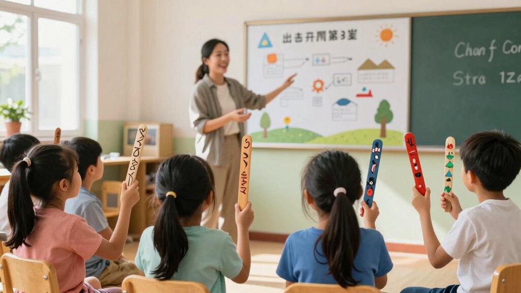 interactive storytelling with sticks