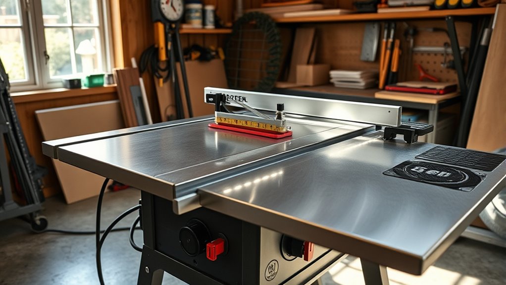 key contractor table saw factors