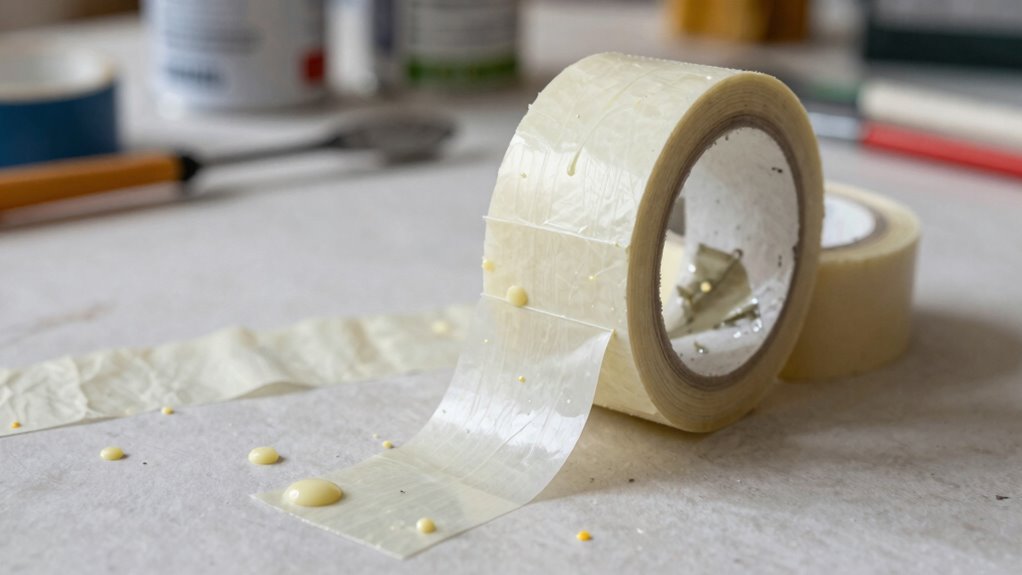 limited adhesion and surface damage