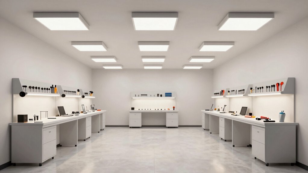 maintain consistent shadow free illumination