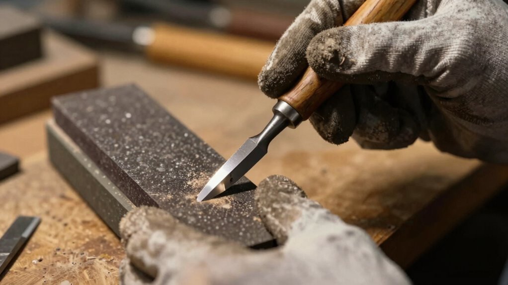 maintain consistent sharpening angle