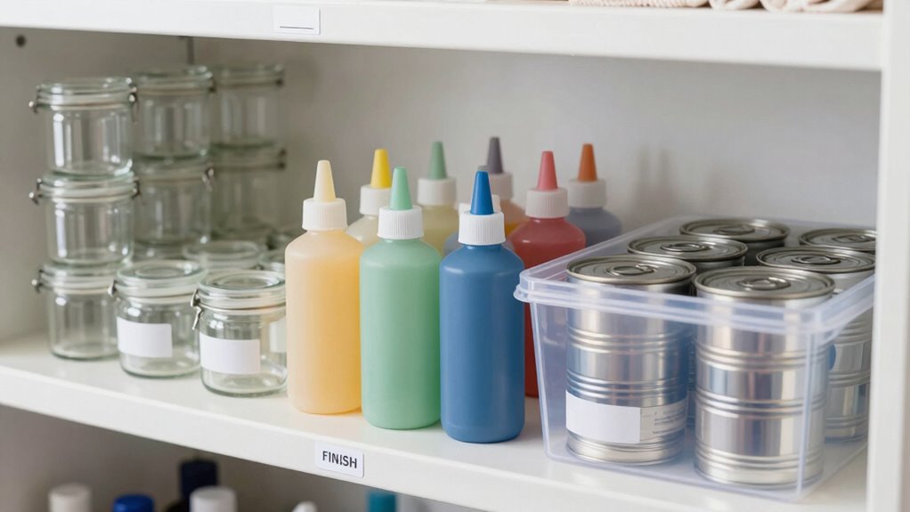 maintain finishing supplies properly