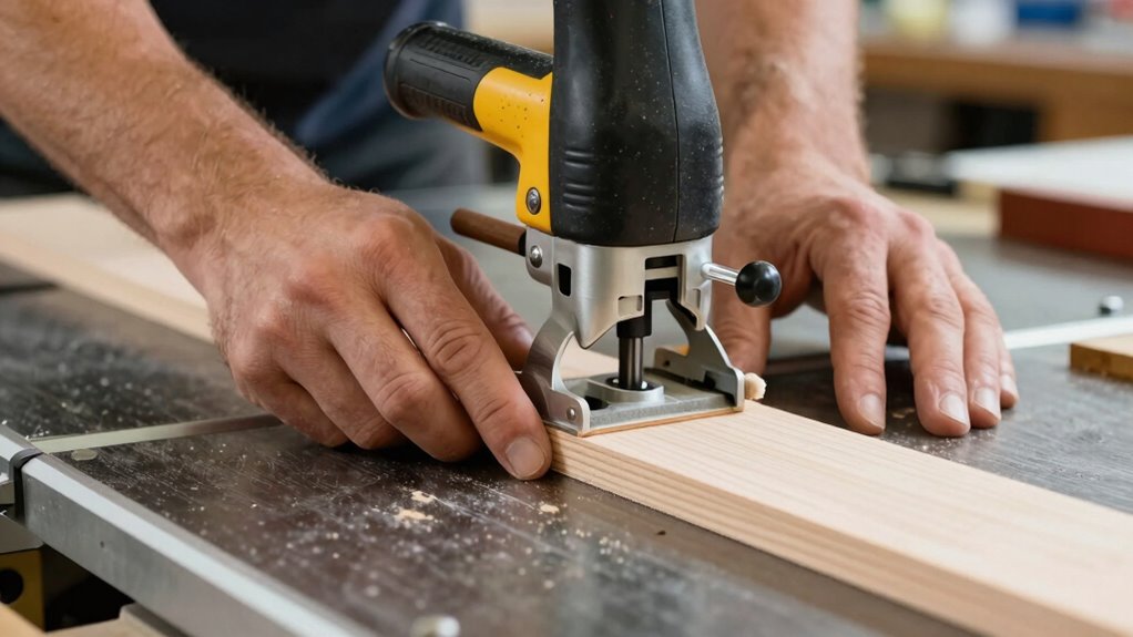 maintain safe hand positioning