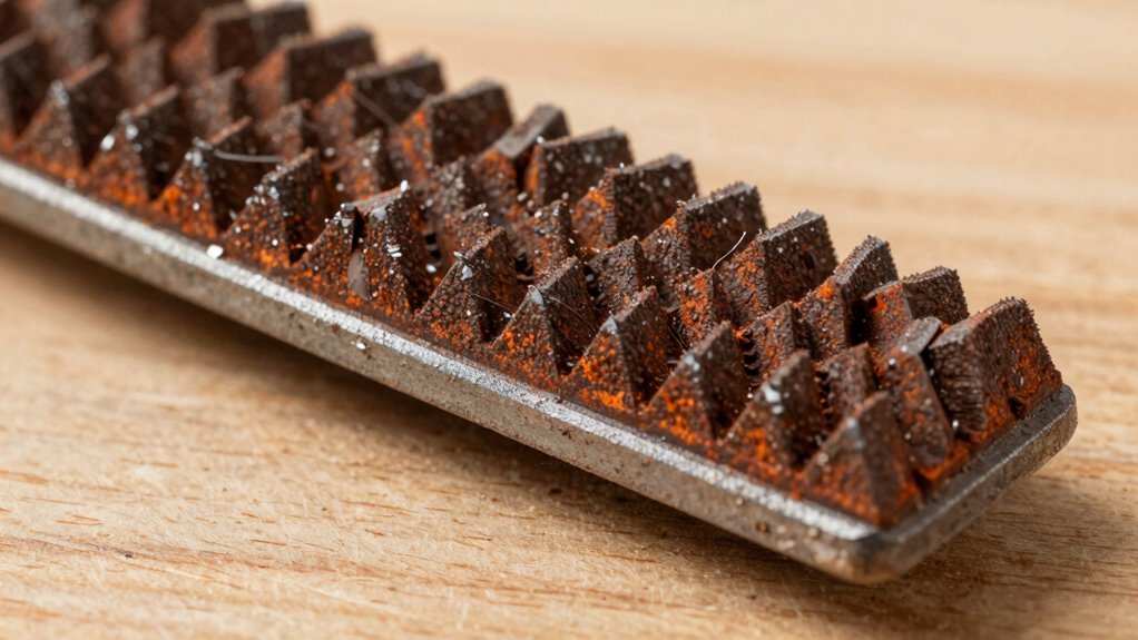 material removal with sharp teeth