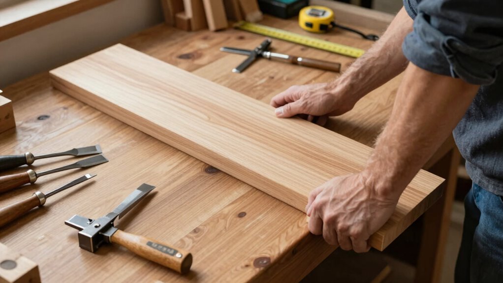 measure workbench height accurately