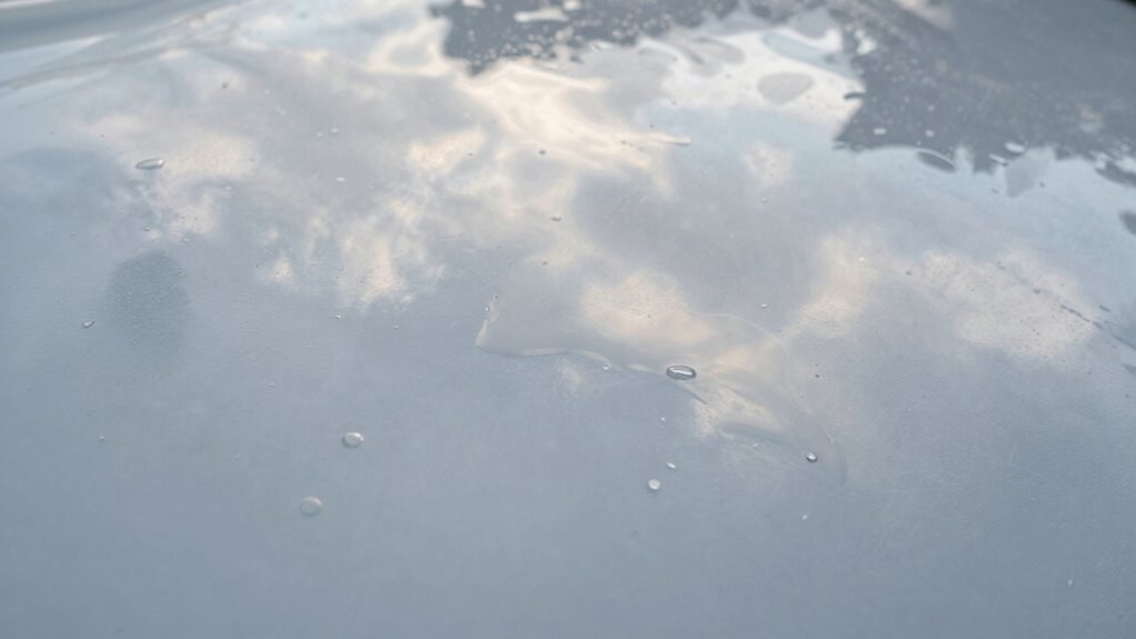 milky haze indicates blushing