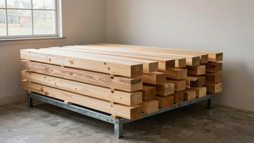 optimal garage lumber storage