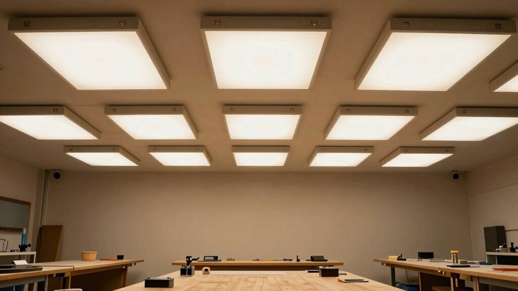 optimal shadow free workshop lighting