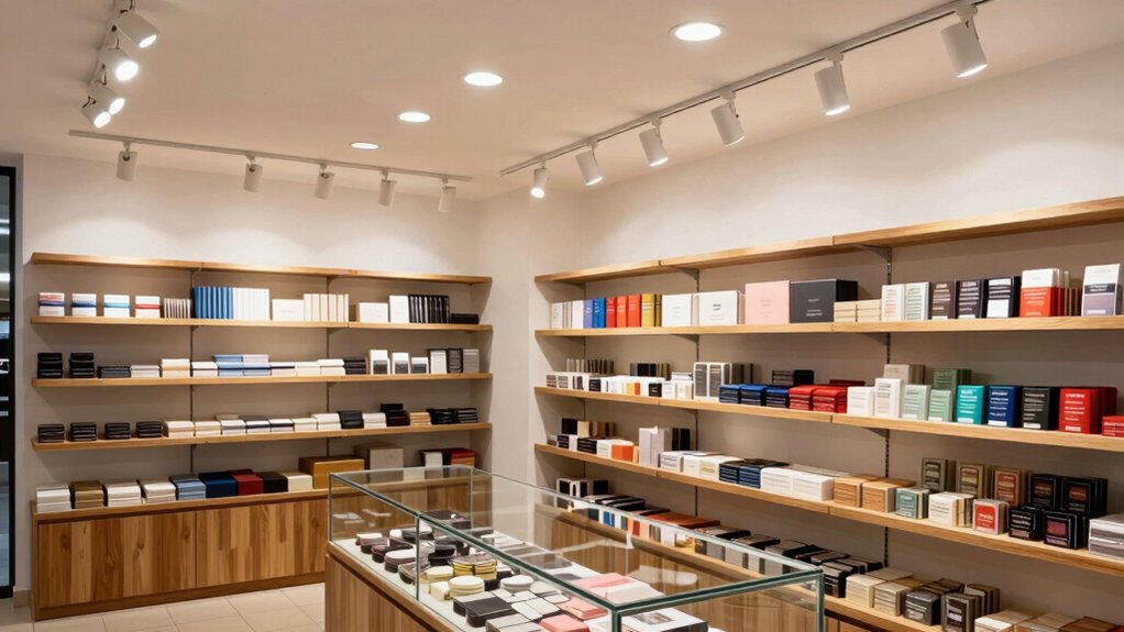 optimal shop lighting placement