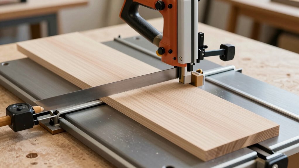 optimize blade tension and guides