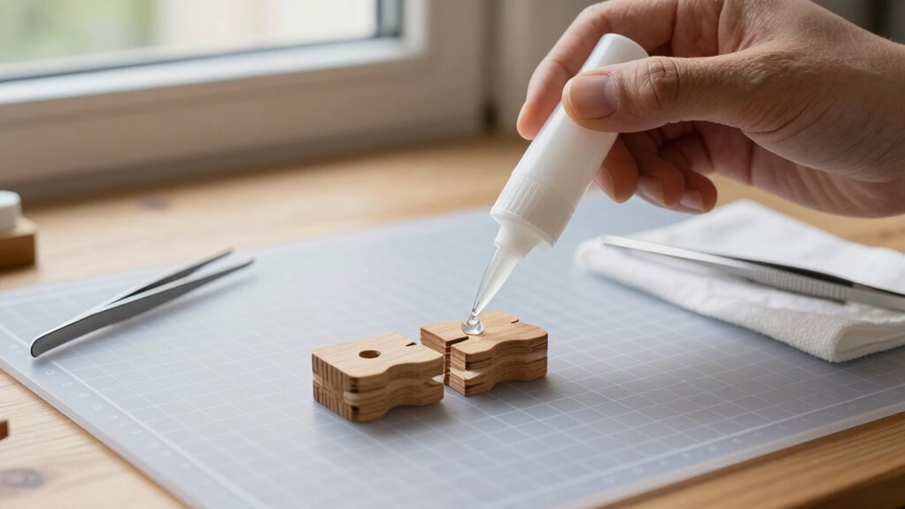 organized workspace for repairs