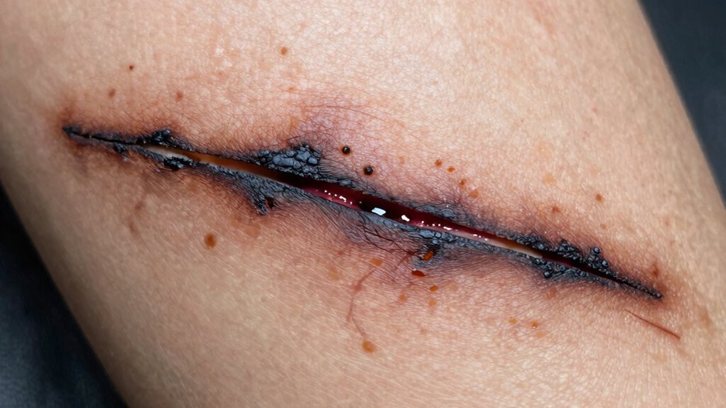 poor wound care causes scars
