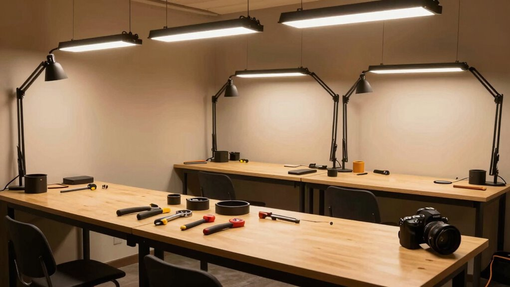 position lights for even shadows